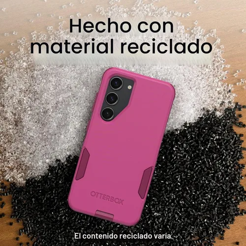 Vista 6 de OtterBox INTO The Fuchsia - Funda para Galaxy S23 Commuter Series, delgada y resistente, apta para bolsillo, con protección de puerto