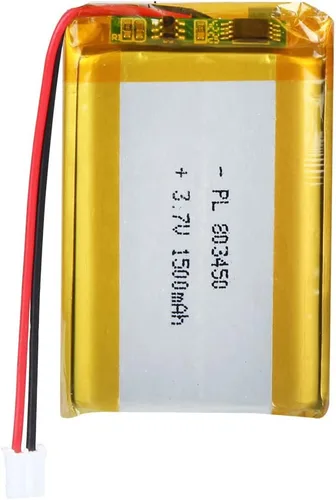 Vista 31 de Batería de 3.7V 200mAh 502025 Li-ion Li-Po recargable de iones de litio con conector de paso de 2P PH 0.079 in