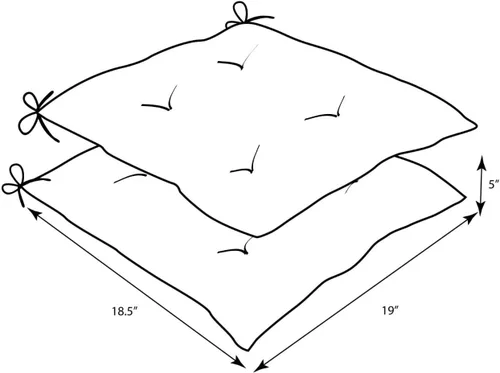 Vista 3 de Pillow Perfect - Almohada para aire libre/interior Fresco Negro Chaise, descanso, 80x23x3