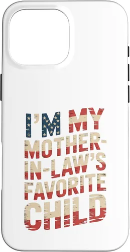 Vista 19 de Im My Mother in Law Favorite Child USA FlagFunny Parent Case for iPhone 16