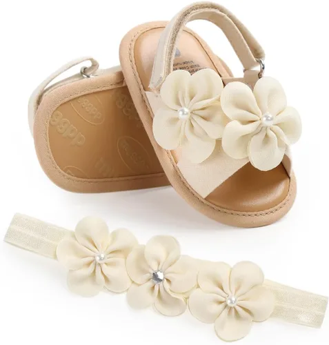 Vista 30 de Zapatos de vestir florales Mary Jane para bebé niña 01 Blanco