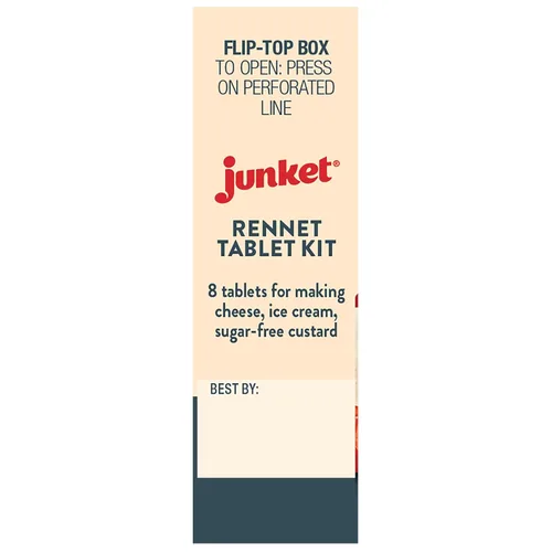Vista 4 de Junket Tabletas de cuajo caja de 0.23 oz (8 tabletas)