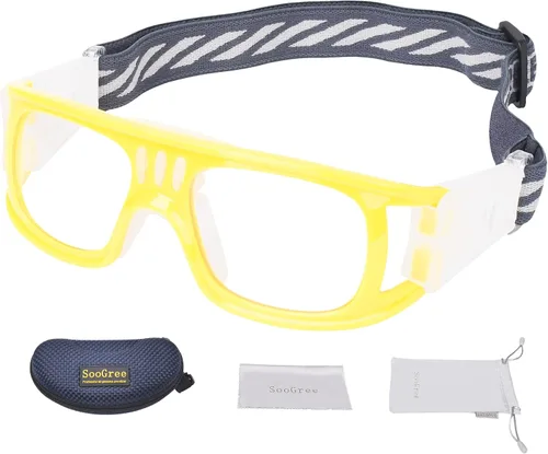 Vista 11 de SooGree Gafas deportivas de racquetbol, baloncesto, fútbol, fútbol, gafas protectoras, lentes de seguridad, lentes reemplazables