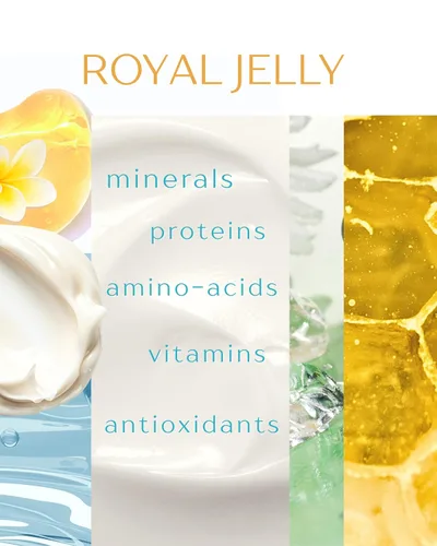 Vista 3 de Fleur De Lis Naturals Crema facial antienvejecimiento Royal Jelly - Ingredientes naturales y orgánicos, hidratante facial para piel seca, crema
