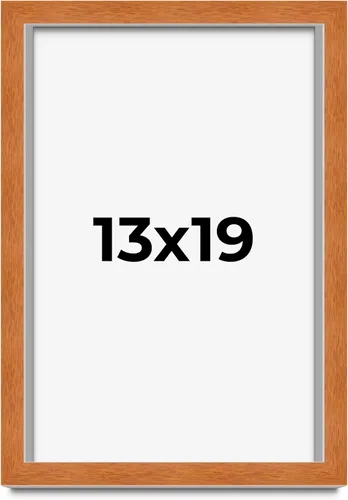 Vista 297 de Marco de 3 x 3 pulgadas de madera maciza de nuez y miel marrón con plexiglás acrílico UV, respaldo de tablero de espuma y accesorios para colgar