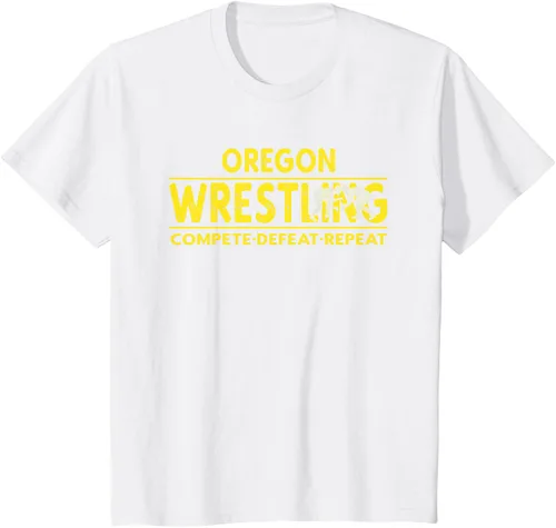 Vista 32 de Oregon Wrestling - Camiseta para competir, derrota, repetir