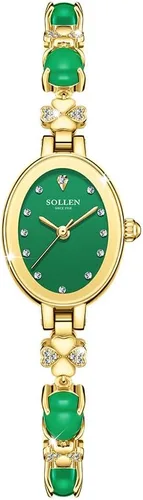 Vista 10 de SOLLEN Women's Bracelet Watch, Analog Quartz Dainty Fashion Ladeis Watches, Waterproof Luxury Vintage Casual Women Wristwatch, Jewelry Gift for