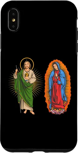 Vista 11 de Funda para iPhone 16 Virgen de Guadalupe con San Judas Tadeo