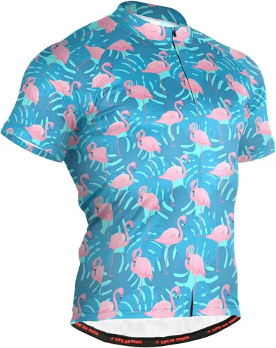 Vista 37 de Camiseta de ciclismo de manga corta para hombre Multi-Color 1