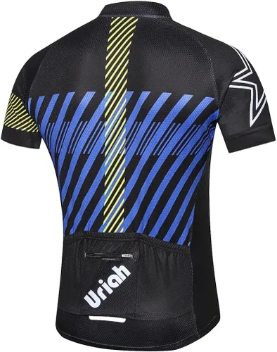 Vista 2 de Uriah Jersey de ciclismo de manga corta reflectante con bolsa trasera con cremallera