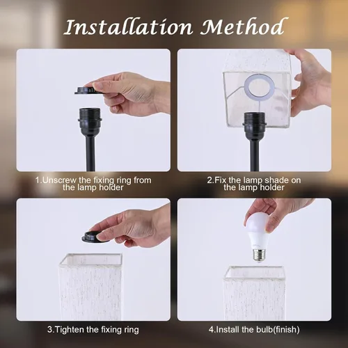 Vista 5 de Lámpara de mesa táctil para dormitorio, lámpara de noche regulable continua con puertos USB C+A y 3 temperaturas de color, luz de mesita de noche