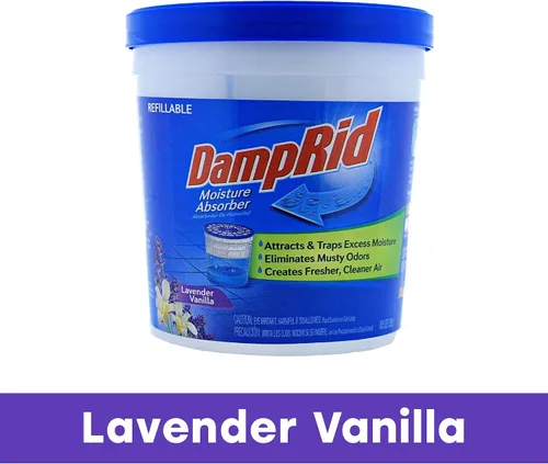 Vista 2 de DampRid FG01LV Absorbedor de humedad, vainilla lavanda, 10.5 onzas