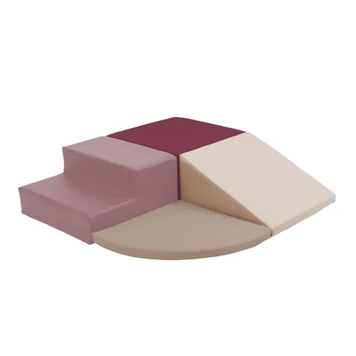 Vista 9 de Playtime Essentials - Juego de 4 piezas de bloques de espuma para escalar esquinas para niños pequeños, para interiores y bebés, juego suave
