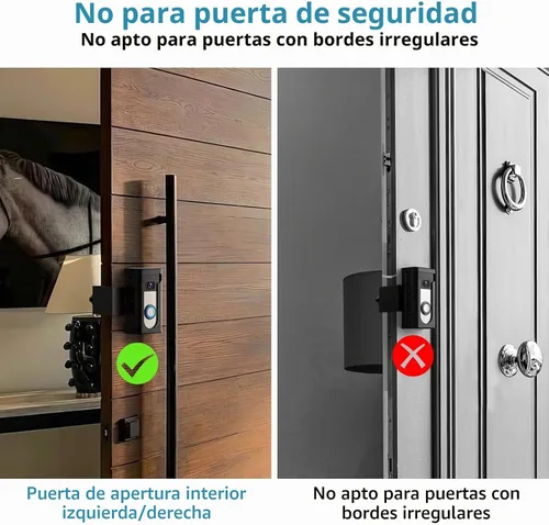 Vista 6 de KIMILAR Soporte para Timbre de Video Antirrobo Mejorado 2024, No Bloquea el Sensor de Movimiento del Timbre, Soporte de Montaje Ajustable Sin