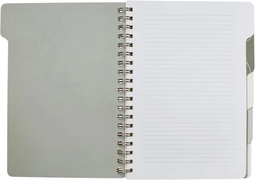 Vista 2 de Fringe Studio 343PA001FSC - Cuaderno con pestaña grande, tapa flexible de tapa blanda, 5 divisores de materia/troquelado, 7.25 x 10 pulgadas, 180