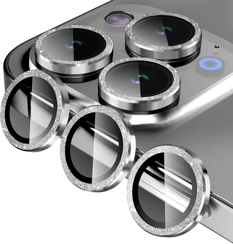 Vista 27 de Jeluse Paquete de 2 protectores de lente de cámara para iPhone 16 Pro Max/iPhone 16 Pro/iPhone 15 Pro Max/iPhone 15 Pro/iPhone 14 Pro Max/iPhone 14