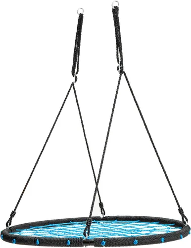 Vista 2 de Wonline Columpio para árbol de telaraña de 40 pulgadas, capacidad de peso de 330 libras, columpio de red para interiores y exteriores para niños