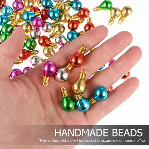 Vista 4 de Bolas de Navidad, 100 unidades, mini adornos de bolas, bolas para árbol de Navidad, bolas colgantes, bolas coloridas para árbol de Navidad, bola