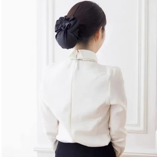 Vista 4 de Pinza para el pelo para mujer, cinta 3D profesional, moño, red de chignon, red de pelo 3D, lazo 3D, decoración de lazo, accesorios para el cabello
