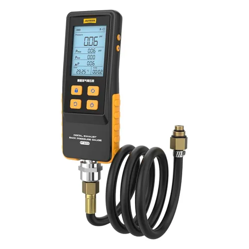 Vista 11 de AUTOOL Juego de medidor de compresión digital automotriz, 0-426PSI 0~29bar para kit de herramienta de prueba de compresión de cilindro de motor