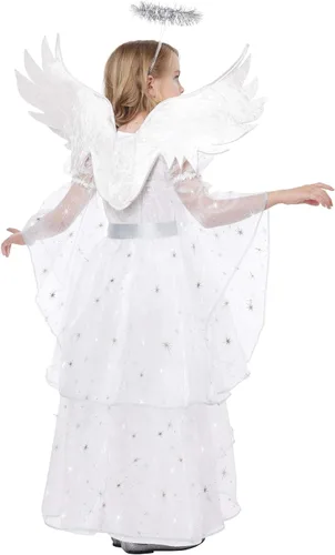 Vista 2 de Disfraz de ángel Starlight para niñas Blanco