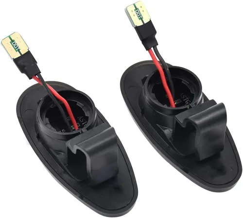 Vista 2 de Lámparas de marcador de repetidor lateral para guardabarros delanteros, ajuste OEM, luces LED ámbar de marcador lateral, compatible con modelos