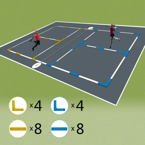 Vista 2 de Juego de marcadores Court Line Crea tu propia cancha de tenis de pickleball