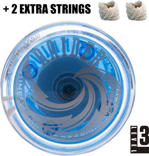 Vista 2 de Yomega Raider - Yoyo profesional responsivo con rodamientos de bolas, ideal para niños, principiantes y para trucos avanzados de yoyó de cuerdas