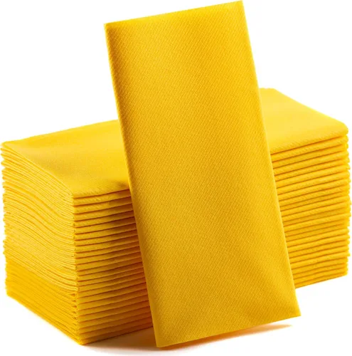 Vista 16 de Servilletas de papel azul bebé, tela desechable de lino como servilletas de cena, toallas de mano, suaves, absorbentes, servilletas de mano de papel