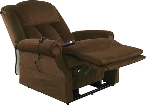 Vista 3 de MEGA MOTION Sillón reclinable eléctrico resistente con elevador, XL, visón (dispositivo médico de clase II de la FDA)
