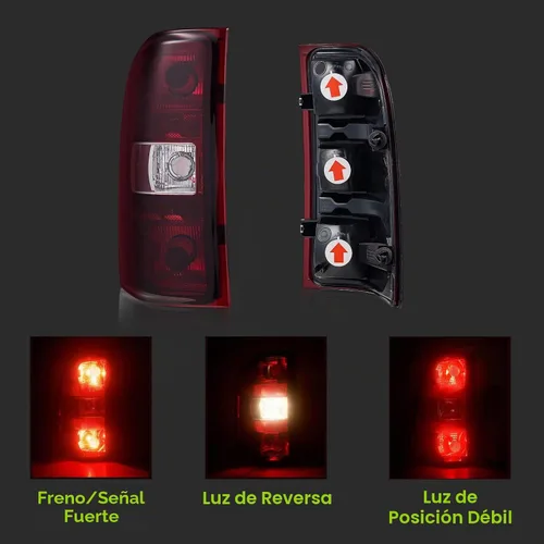 Vista 4 de Luces traseras compatibles con Chevy Silverado 1500 2500 HD 3500 HD 2007-2013 GMC Sierra 2500 HD 2012-2014 Luces traseras sin arnés de cableado Rojo