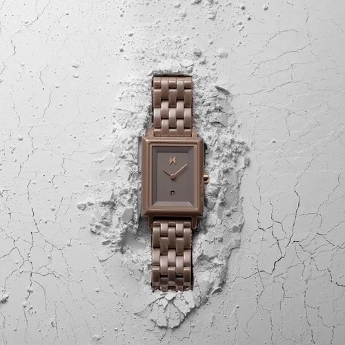Vista 5 de MVMT Reloj cuadrado de cerámica para mujer