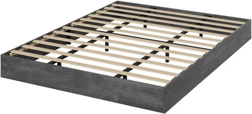 Vista 7 de IDEALHOUSE Marco de cama de plataforma tamaño individual, soporte de listones de madera, no necesita somier, fácil montaje Wooden Slat Support,No