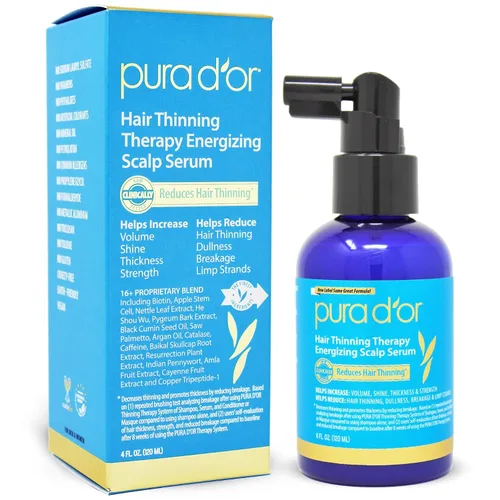 Vista 5 de PURA D'OR Champú y acondicionador curativo para terapia del cuero cabelludo para cabello seco y nutre con terapia de árbol de té y cuero cabelludo