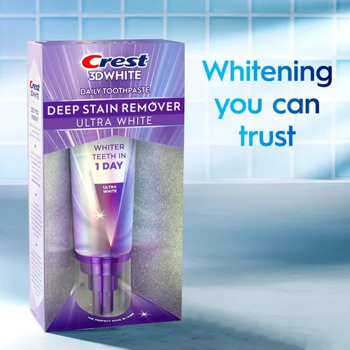 Vista 9 de Crest 3DWhite Brilliance Deep Stain Remover Ultra White Pasta Dental - 3.1oz