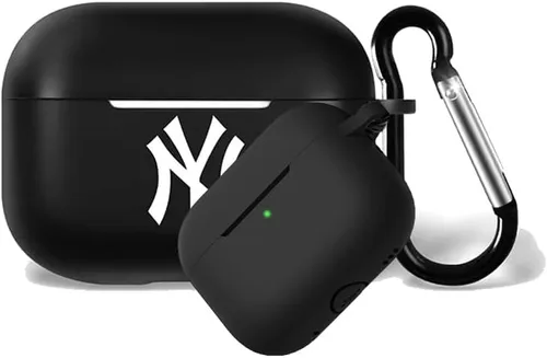 Vista 22 de Funda protectora de silicona para 49ers compatible con AirPods de 1ª/2ª generación, funda de carga, llavero