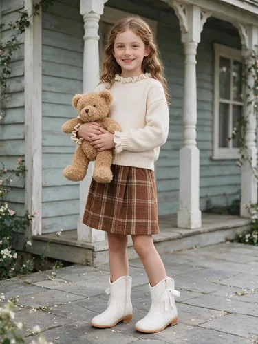 Vista 3 de Coutgo Botas vaqueras para niñas, botas de tacón bajo con purpurina, botas Blanco