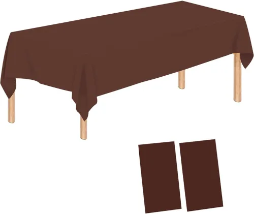 Vista 9 de Paquete de 4 manteles de plástico desechables de plástico para barbacoa, picnic, cumpleaños, bodas, fiestas, impermeables, a prueba de aceite, Negro