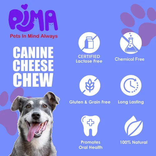 Vista 3 de PIMA - Masticables de queso canino, masticables naturales de yak para perros de 35 libras o más pequeños, sin lactosa, masticables de larga duración