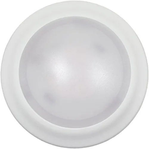 Vista 2 de Jesco Lighting CM405M-27wH 2700K LED Lámpara de techo de perfil bajo ADA/Retrofit con pantalla de policarbonato, blanco, 6 pulgadas