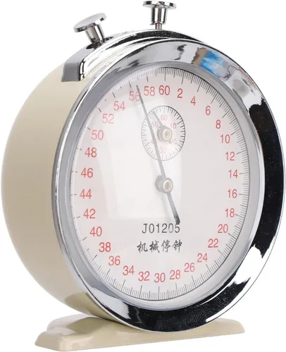 Vista 2 de Mechanical Stopwatch Round Dial 0.2s 60 Second Sports Timer Stopwatch for Physical Experiments Running Cycling