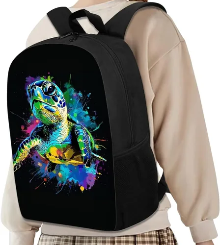 Vista 160 de HUGS IDEA Los animales frescos 3D niños escuela libro bolsa niños impresión mochilas, Baloncesto, Moderno