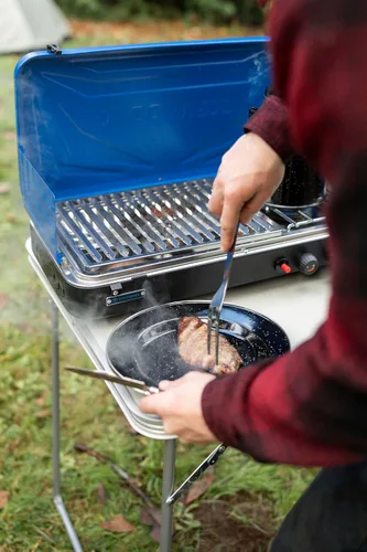 Vista 7 de Stansport Deluxe 24-Piece Enamel Tableware Set - Enamel Plates and Bowls Lightweight and Durable Camp Dish Set for Camping and Backpacking Plates