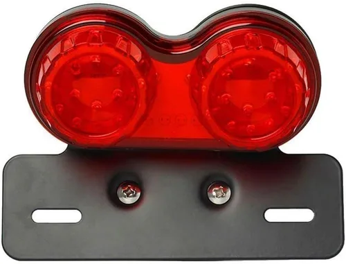 Vista 9 de ZYTC Luz trasera de motocicleta de 40 W 40 LED, luces de freno de funcionamiento integradas, lámpara de señal de giro con soporte de placa de Luz
