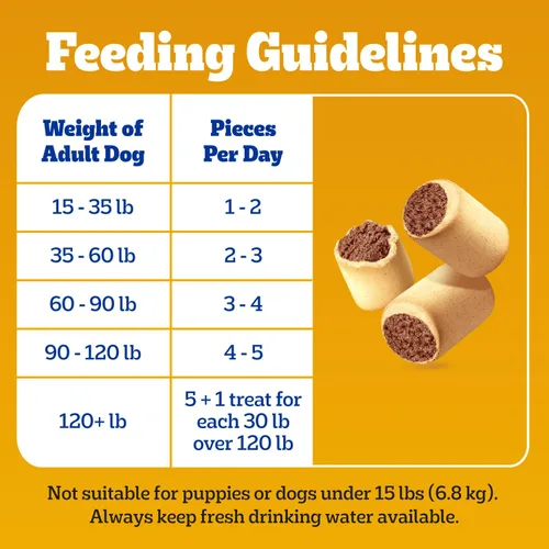 Vista 8 de PEDIGREE MARROBONE - Galleta crujiente para perros con sabor a carne real, 24 oz. Paquete de 8