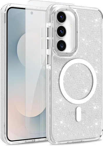 Vista 218 de Funda magnética para Google Pixel 10 Pro XL [compatible con Magsafe] [bonito diseño fluorescente de moda] a prueba de golpes, delgada, translúcida