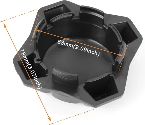 Vista 6 de Tapa de cubo de rueda para defensor/comandante/outlander/Maverick 15-20 Replace 705401541, 4PCS Wheel Center Hub Caps, ABS Plastic, Black Dust
