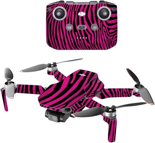 Vista 8 de MightySkins - Compatible con DJI Mini 2 Dron portátil - Black Zebra Funda protectora de vinilo duradera y única Fácil de aplicar, quitar