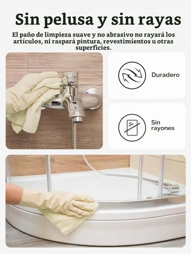 Vista 5 de Fantasticlean Rollo de paño de limpieza de microfibra, paquete de 40, toallas de microfibra extraíbles, 12 x 12 pulgadas, reutilizables, lavables