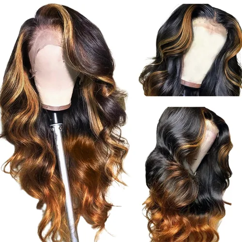 Vista 32 de BAIICS Pelucas de cabello humano rubio miel con encaje frontal transparente HD de 13 x 6 pulgadas, peluca frontal de encaje transparente HD 12A